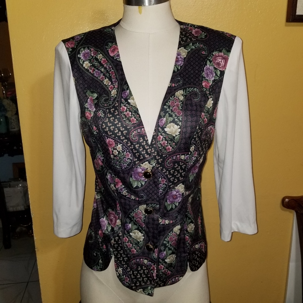 Vintage Whirlaway Frocks Blouse Size 6 Petite